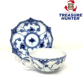 ROYAL COPENHAGEN(ロイヤルコペンハーゲン) ブルーフルーテッド フルレース カップ＆ソーサー 1客 【106054088003】