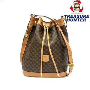 セリーヌ(CELINE) マカダム(macadam) 中古 巾着 ショルダーバッグ 