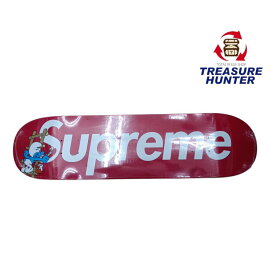 未使用 Supreme Smurfs Skateboard 20AW シュプリーム スマーフ スケートボード デッキ レッド ステッカー付き 【101064691002】