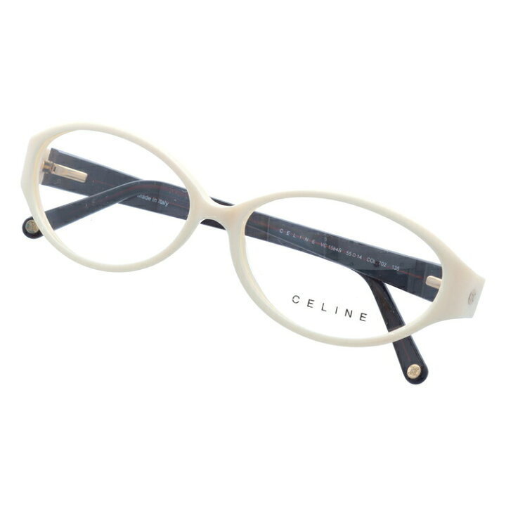 素晴らしい外見 セリーヌ フレーム 伊達 度付き 度入り メガネ 眼鏡 CELINE VC1584S 55サイズ 0702 レディース セル ラウンド