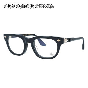 クロムハーツ メガネフレーム 伊達メガネ アジアンフィット CHROME HEARTS BAGGINS BK-P-18KGP 51サイズ フレアニー ウェリントン型 ユニセックス メンズ レディース