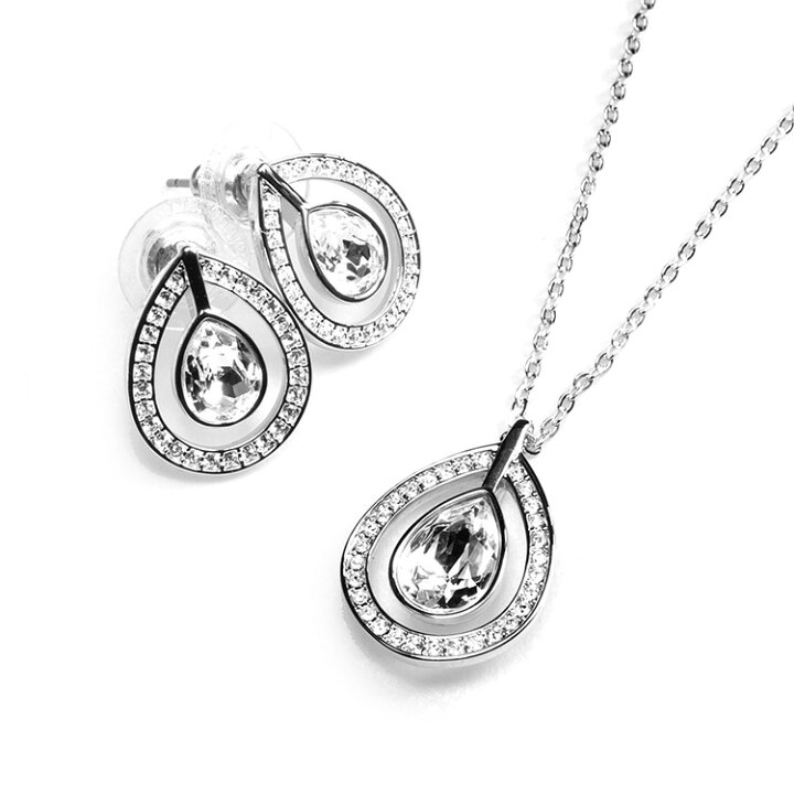 楽天市場】スワロフスキー ネックレス・ピアスセット SWAROVSKI MILA 