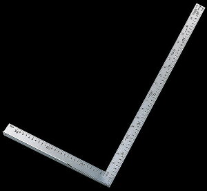 シンワ L型万能定規 600mm 筋交なし 77885