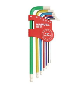 マーベル セミロングボールポイント六角棒スパナセット(7本組) MHW-107
