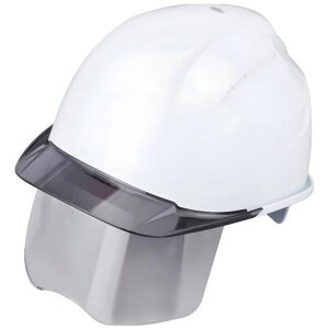 トーヨーセフティー TOYO シールドレンズ付き ヘルメット 白 No.398F-S-C