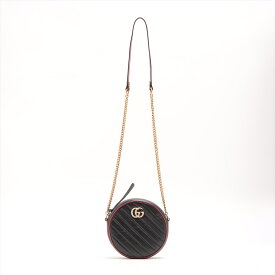 【値下げ！】GUCCI グッチ GGマーモント　レザー　サークル　チェーン　ショルダーバック　 550154 【中古】