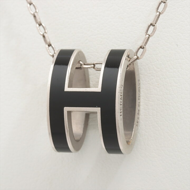 楽天市場】HERMES/エルメス ポップ アッシュ ネックレス ブラック  
