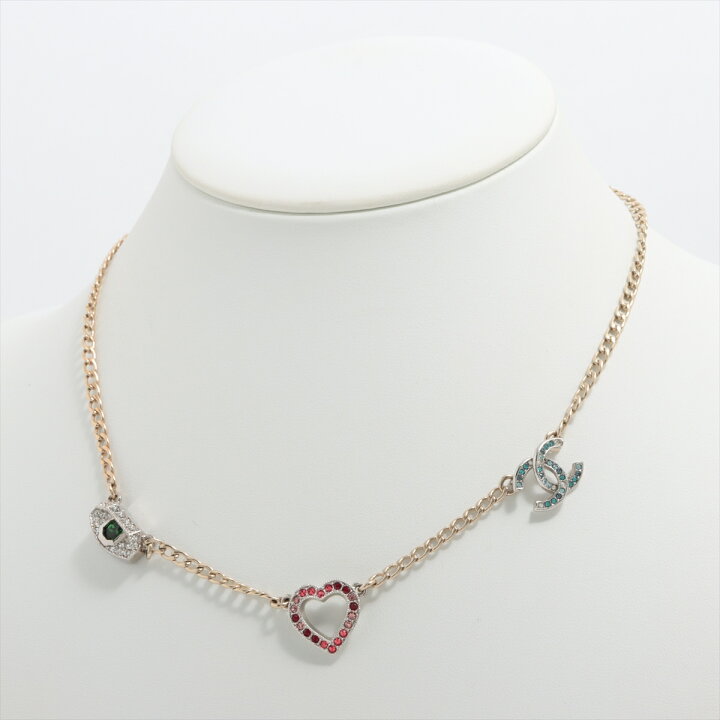 楽天市場】CHANEL/シャネル ココマークネックレス GP×ラインストーン  