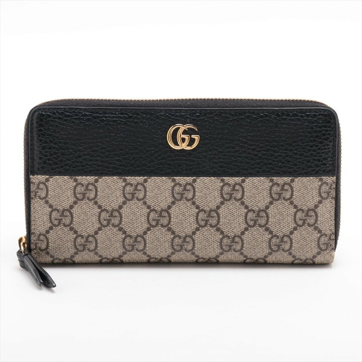 楽天市場】GUCCI/グッチ GGスプリーム ラウンドジップウォレット 長  