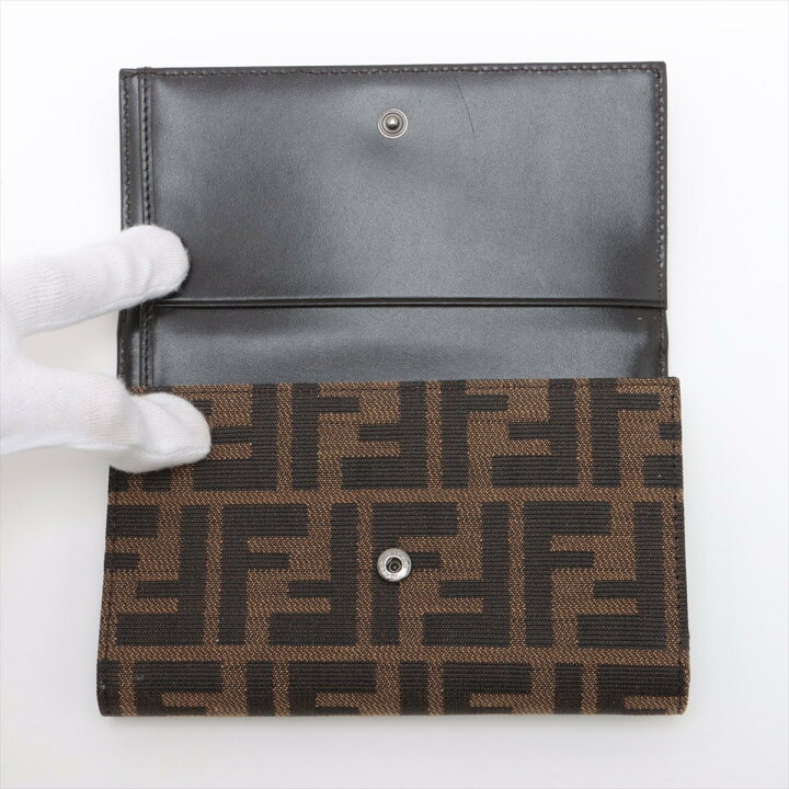FENDI フェンディ 3つ折り財布 ズッカ柄 