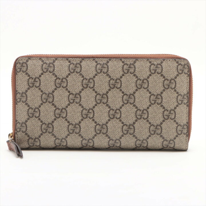 楽天市場】GUCCI/グッチ GGスプリーム ラウンドジップウォレット 