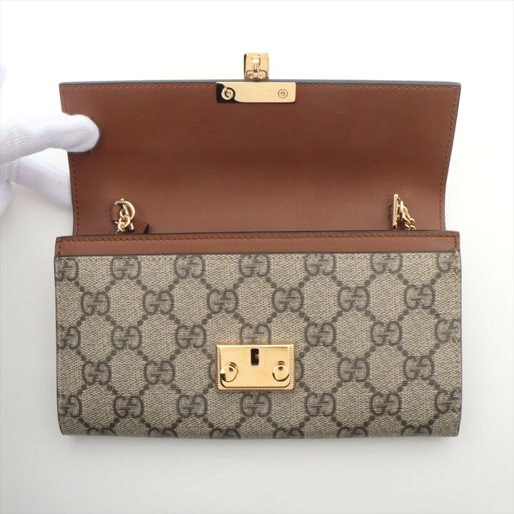 楽天市場】GUCCI/グッチ GGスプリーム チェーンウォレット 453506 長  