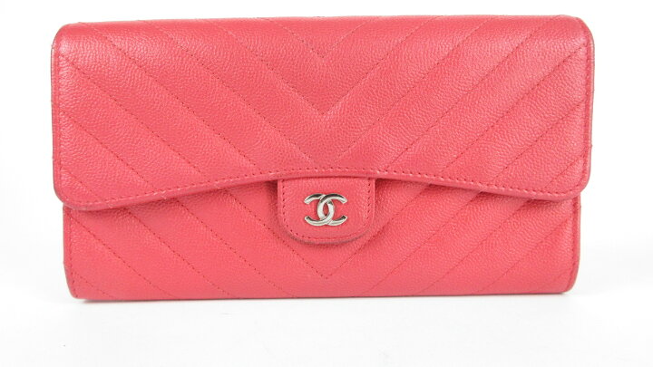 楽天市場】CHANEL/シャネル Vステッチ キャビアスキン 財布 25番台 