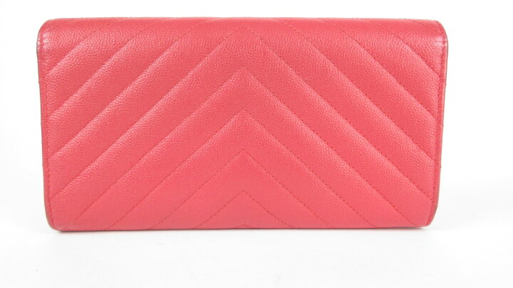 楽天市場】CHANEL/シャネル Vステッチ キャビアスキン 財布 25番台 