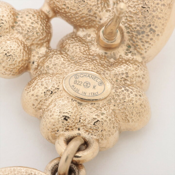 楽天市場】CHANEL/シャネル ココマーク ピアス B22K ゴールド フラワー 