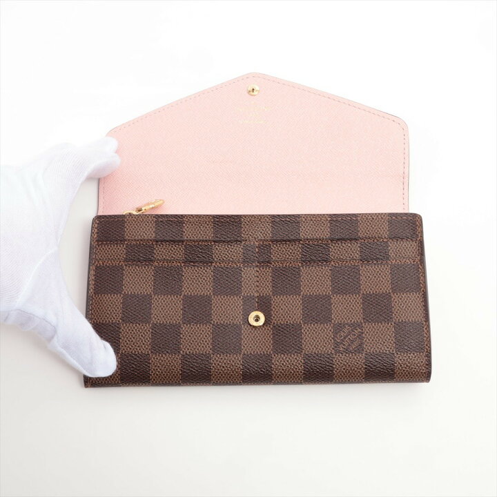 楽天市場】LOUIS VUITTON/ルイ ヴィトン ダミエ ポルトフォイユ サラ 