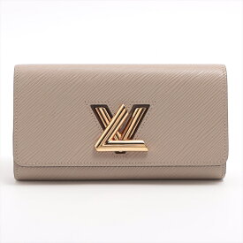 LOUIS VUITTON/ルイ ヴィトン　エピ ポルトフォイユ ツイスト M67510 ベージュ/ゴールド　フラップ長財布　【中古】