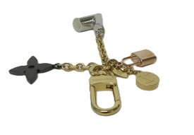 LOUIS VUITTON/ルイ ヴィトン　バックチャーム カレイドV ロゴ　バッグチャーム　シルバー/ブラック/ゴールド　【中古】