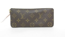 LOUIS VUITTON/ルイ ヴィトン　モノグラム ポルトフォイユクレマンス M61298　ローズバレリーヌ　ラウンドジップ長財布　【中古】