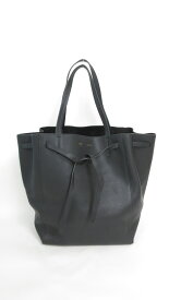 CELINE/セリーヌ　カバファントム レザー　トートバック　ミディアム　トートバッグ　ブラック　本革　【中古】
