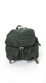 PRADA/プラダ　テスート バックパック　グリーン/ブラウン　リュックサック　【中古】