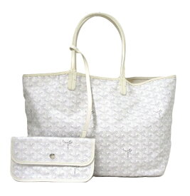 GOYARD/ゴヤール　サンルイPM トートバッグ　ホワイト　トートバッグ　ポーチ付き　【中古】