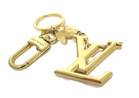LOUIS VUITTON/ルイ ヴィトン　ポルトクレ LVファセット チャーム M62516 キーリング　キーチャーム　バッグチャーム　ゴールド　【中古】