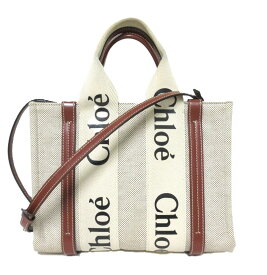 CHLOE/クロエ　ウッディ スモール 2WAY ハンドバック　ミニトートバッグ　ショルダーバッグ　【中古】