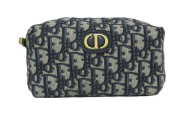 CHRSITIAN　DIOR/オブリーク 30 モンテーニュ キャンパスポーチ　コスメティックポーチ　【中古】