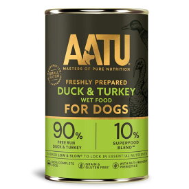 AATU アートゥー ダック＆ターキー ウェットドッグフード 全犬種成犬用 400g