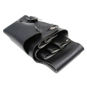 送料無料 シザーケース シザーバッグ ベルト付き PUレザー 大容量 多機能 軽量 ハサミ5丁挿し 美容師 トリマー 理容師 花屋 プロ用