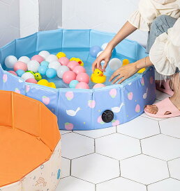 ペットベッド 洗える ペット用バスグッズ 犬猫用 折り畳み 屋内屋外兼用 80cm 120cm 2サイズ ベランダ 水遊び 夏用 キッズ ベビー 持ち運び バスタブ 空気入れ不要 ビニールプール