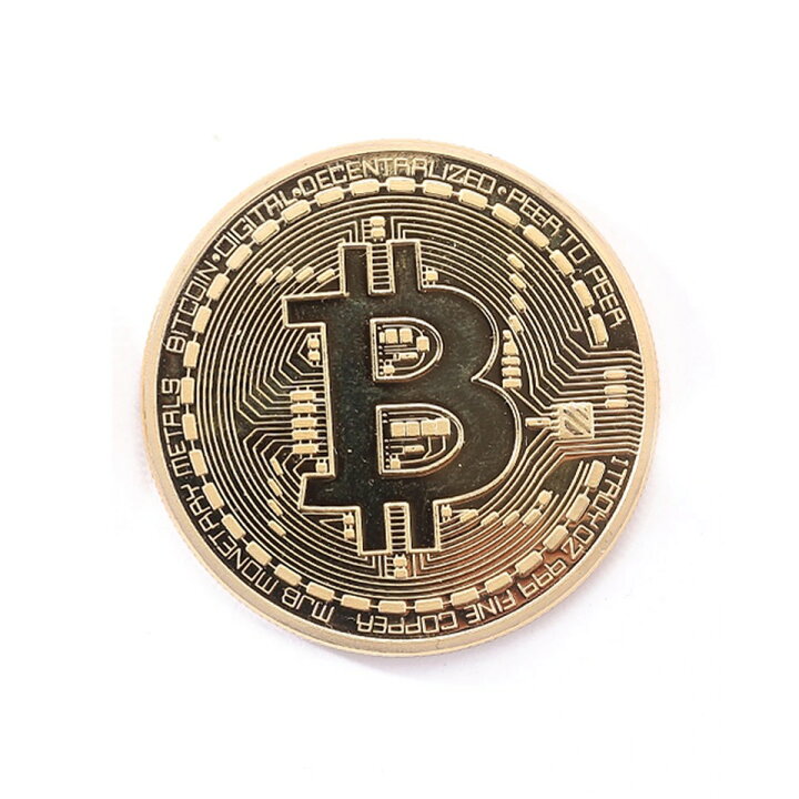 楽天市場】2枚セット ビットコイン シルバー ゴールド 仮想通貨 