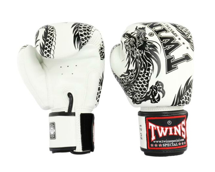 楽天市場 Twins Special ボクシンググローブ 14oz 龍白 ボクシング ムエタイ グローブ キック フィットネス 本革製 ツインズ スリーセブン