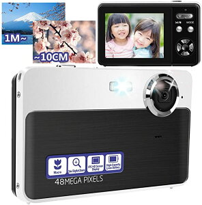 デジカメ 人気 コンパクト デジタルカメラ 近景モード付き 2.4インチIPS液晶画面 4800万画素数 1080P 16倍ズーム ポケットカメラ 充電式 小型デジカメ 子供向け 子ども用 キッズ 生徒 学生 児童