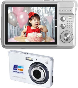 デジカメ 人気 コンパクト デジタルカメラ 近景モード付き 2.7インチIPS液晶画面 4800万画素数 4K 8倍ズーム ポケットカメラ 充電式 小型デジカメ 子供向け 子ども用 キッズ 生徒 学生 児童 学校