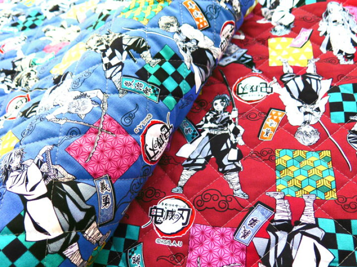 楽天市場 送料無料 正規ライセンス商品 キャラクター 生地 鬼滅の刃 1 きめつのやいば キルト コットン 21年春の入園用 入学用最新柄 布 生地 キャラクター生地 キルト生地ダブルアップキャンペーン開催 1m以上のご注文で1mをプレゼント キャラクター