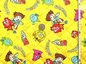 【送料無料】 キャラクター 生地 けだまの ゴンじろー 【キルト/コットン】 2020年入園用 入学用新柄 テレビ東京系で好評放送中 けだまのゴンじろー キャラクター生地 布 生地 かわいい kawaii