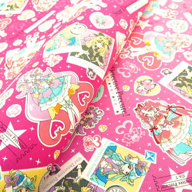 NEW！キャラクター 生地 名探偵プリキュア！ #34 【オックス/コットン100％】 2026年入園用 入学用最新柄 布 生地 キャラクター生地 Star Detective Precure！