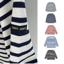 SAINT JAMES セントジェームス GUILDO ギルド メンズ レディース ユニセックス バスクシャツ 長袖Tシャツ ボートネック 長袖 綿100％ ブランド ボーダー ロゴ T3 T4 T5 T6 T7 2501