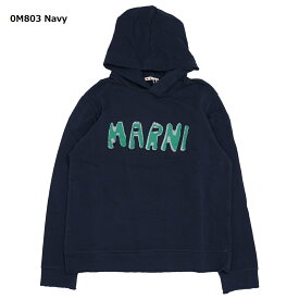 MARNI KIDS マルニ キッズ パーカー M00820 M00ND レディース ガールズ フーディー プルオーバー コットン スウェット ロゴ 大人もOK 14歳 ロゴ