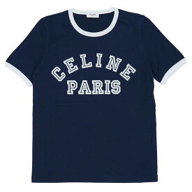 CELINE セリーヌ CELINE PARIS 70'S Tシャツ コットンジャージー 2X779671Q.07OW メンズ レディース ユニセックス 半そで お洒落 ロゴ