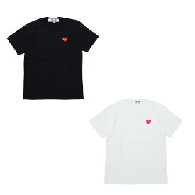 コムデギャルソン プレイ COMME des GARCONS PLAY AZ-T108 半袖 Tシャツ レッドハート メンズ ブランド ワンポイント ユニセックス redheart 無地 BLACK WHITE