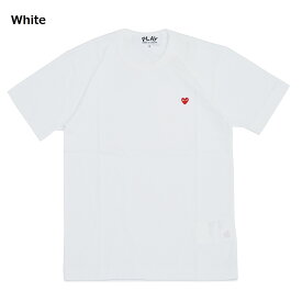 コムデギャルソン プレイ COMME des GARCONS PLAY AZ-T304 MEN T-SHIRT WITH SMALL RED HEART 半袖 Tシャツ レッドハート メンズ ブランド ワンポイント ユニセックス redheart 無地 BLACK WHITE CDG