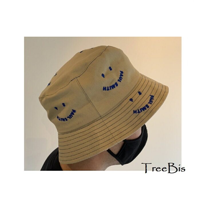 楽天市場 アウトレット 返品不可 ポールスミス Paulsmith W1a 723f Fh625 Ecru Cotton Happy Bucket Hat ブランド 帽子 ハット スマイル バケハ ハット スマイルロゴ Tree Bis セレクト