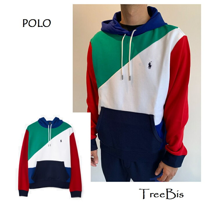 楽天市場 アウトレット 返品不可 Polo Ralph Lauren ポロ ラルフローレン カラーブロックド フーディ ブランド パーカー メンズ レディース ユニセックス お洒落 カラフル 派手 Tree Bis セレクト