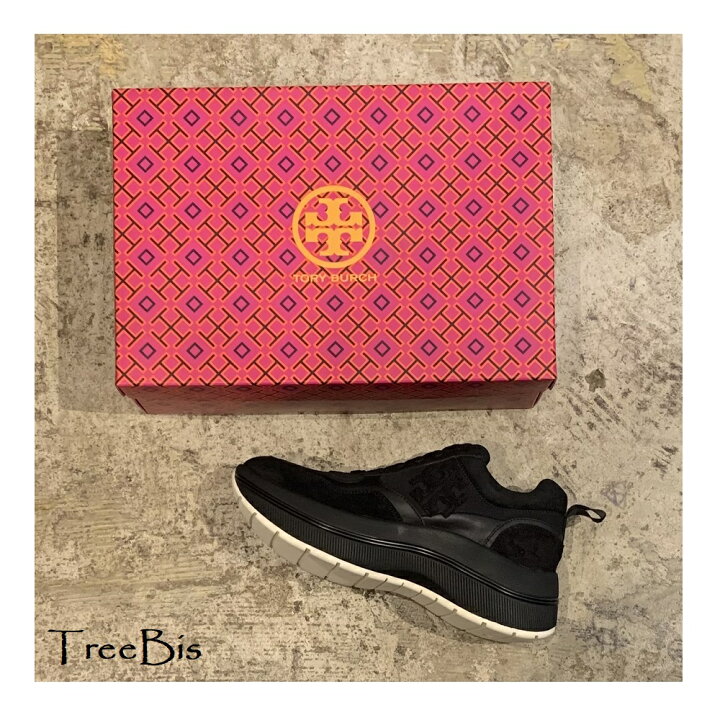 楽天市場 アウトレット 返品不可 Toryburch トリーバーチ トリーフラットフォームスニーカー 厚底スニーカー ブランド レディース 22ss 人気商品 厚底 スニーカー 黒 ブラック Tree Bis セレクト