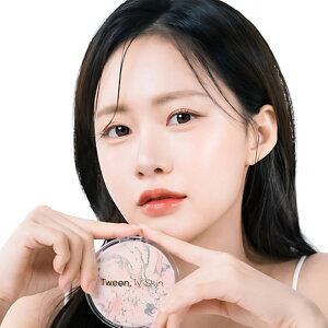 TK【Tween.Ty Skin】スキンポアカバークッション 美容針 ニードル 配合ファンデ12g SPF50PA++ クッションファンデーション 韓国コスメ セミマット 長時間キープ ベースメイク ツヤ肌 保湿 うるおい