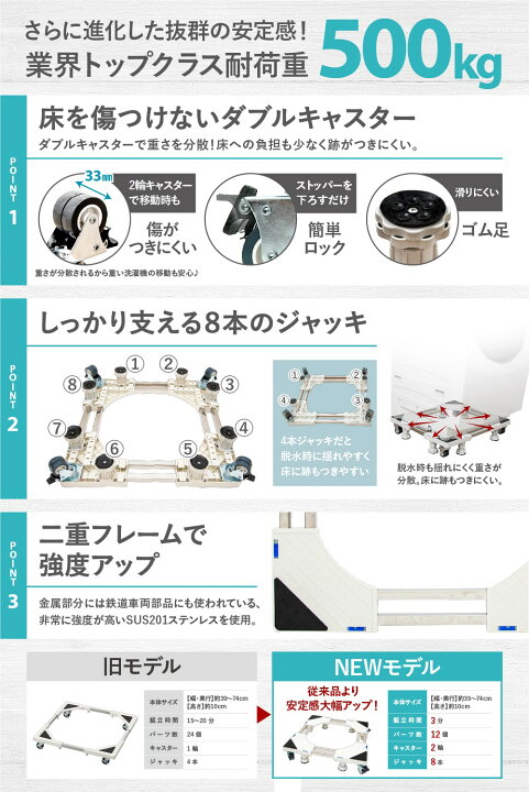 楽天市場】＼伊坪美和監修!／【選べる特典！日本企画 】洗濯機 台 