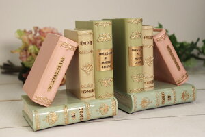 トリアノンブックエンドセット ブックスタンド 本立て 本 ブック DVD スタンド レジン アンティーク風